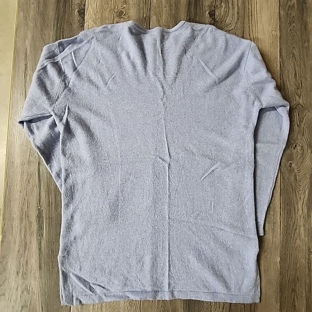 Vtg Erdus Sweater Women's Large RBlue 100% Cashmere Knit Casual Ladies - Picture 3 of 3